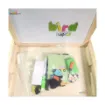 Picture of Wooden Spelling Game - Cartoon Letter  Magnetic Puzzle Board