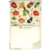 Picture of Matching Puzzle Wooden Pin Board with Whiteboard - Vegetables