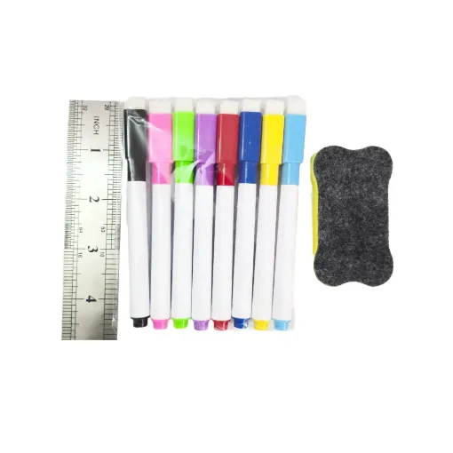 Picture of Colorful Whiteboard 8 Pcs Marker Set (2 Set)