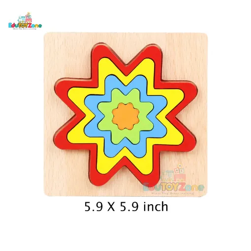 Picture of Geometric Shape Puzzle - Gear Shape